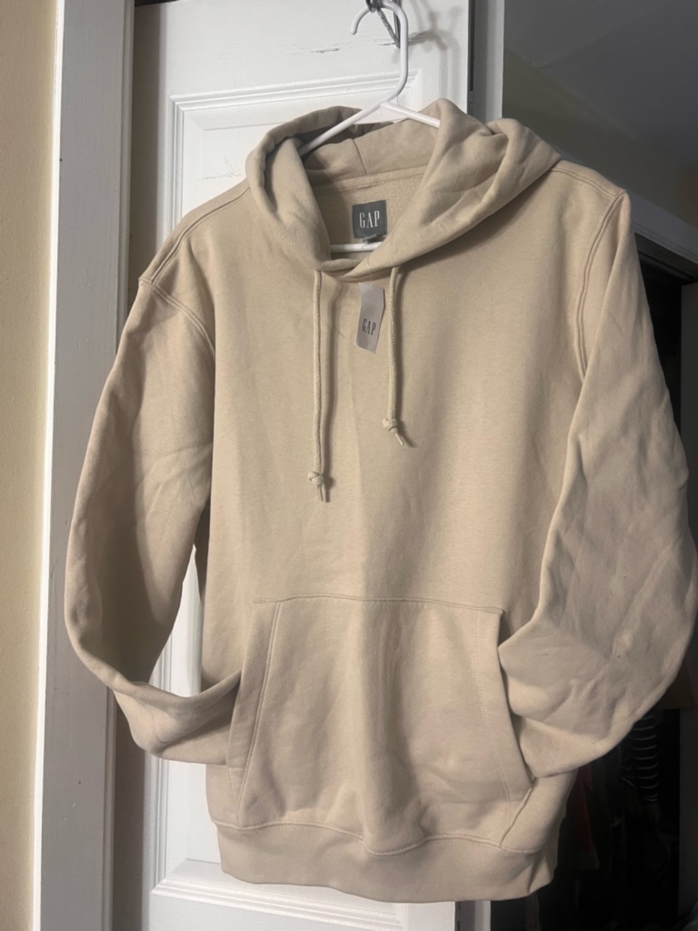 GAP Men’s Beige Turtleneck Sweater Hoodie